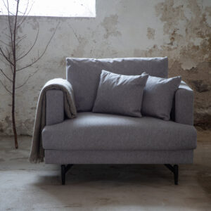 Sofia – Armchair – Noir, Gris – 92 x 82 x 104 cm