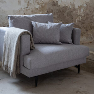 Sofia – Armchair – Noir, Gris – 92 x 82 x 104 cm