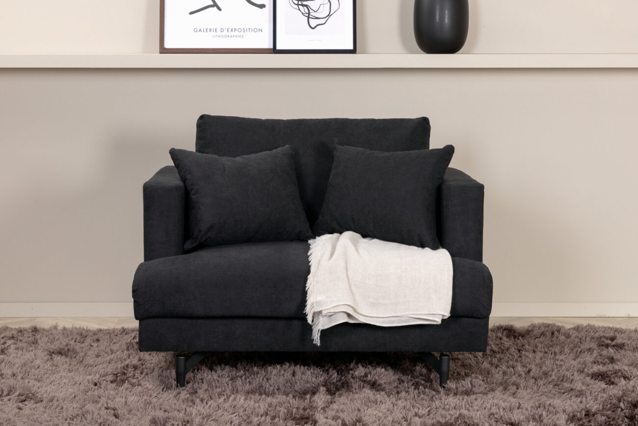 Sofia – Armchair – Noir – 92 x 82 x 104 cm