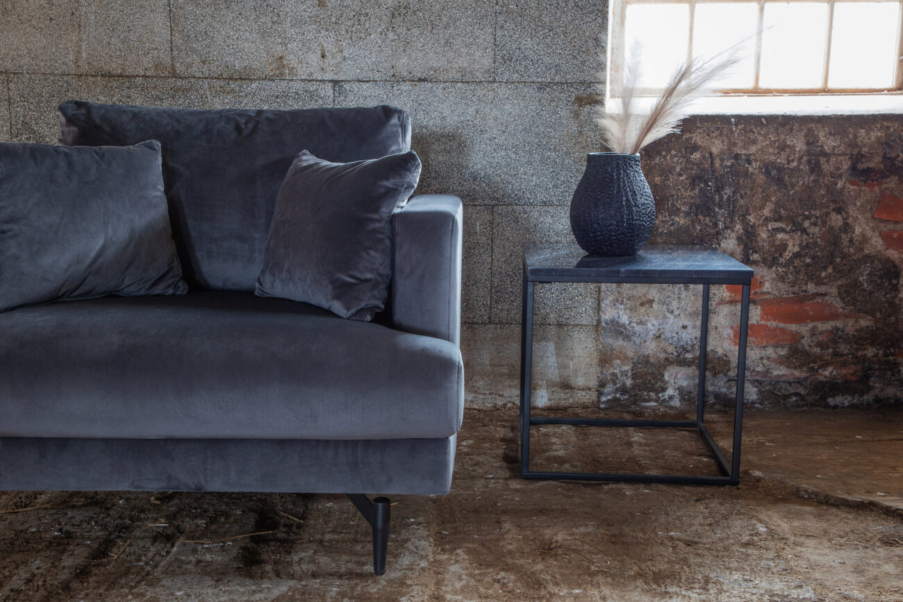 Sofia – Armchair – Noir, Gris foncé – 92 x 82 x 104 cm