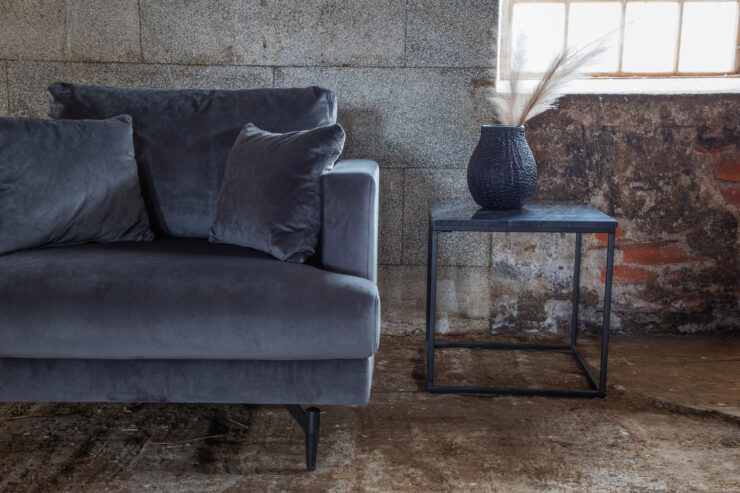 Sofia – Armchair – Noir, Gris foncé – 92 x 82 x 104 cm