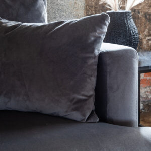 Sofia – Armchair – Noir, Gris foncé – 92 x 82 x 104 cm