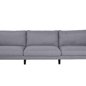 Zoom – Canapé 3 places – Noir, Gris – 80 x 78 x 260 cm