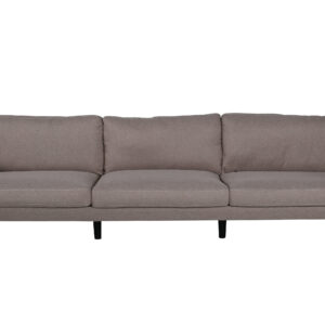 Zoom – Canapé 3 places – Noir, Marron – 80 x 78 x 260 cm