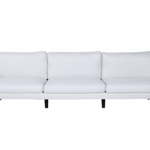 Zoom – Canapé 3 places – Noir, Beige clair – 80 x 78 x 260 cm