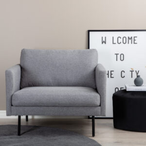 Zoom – Armchair – Noir, Gris – 84 x 80 x 95 cm