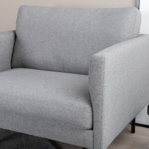 Zoom – Armchair – Noir, Gris – 84 x 80 x 95 cm