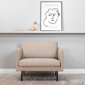 Zoom – Armchair – Beige, Noir – 84 x 80 x 95 cm