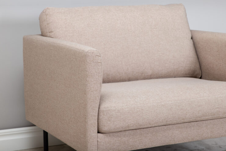 Zoom – Armchair – Beige, Noir – 84 x 80 x 95 cm
