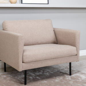 Zoom – Armchair – Beige, Noir – 84 x 80 x 95 cm