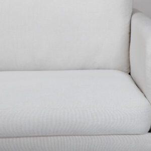 Zoom – Armchair – Noir, Beige clair – 84 x 80 x 95 cm