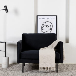Zoom – Armchair – Noir – 84 x 80 x 95 cm