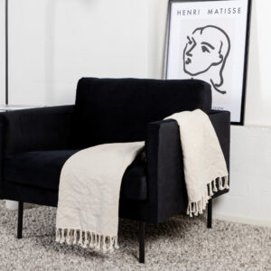 Zoom – Armchair – Noir – 84 x 80 x 95 cm
