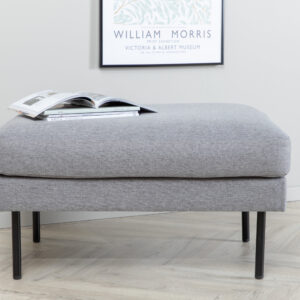 Zoom – Ottoman – Noir, Gris – 64 x 47 x 85 cm