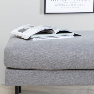 Zoom – Ottoman – Noir, Gris – 64 x 47 x 85 cm