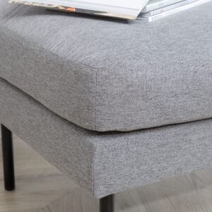 Zoom – Ottoman – Noir, Gris – 64 x 47 x 85 cm