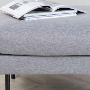 Zoom – Ottoman – Noir, Gris – 64 x 47 x 85 cm