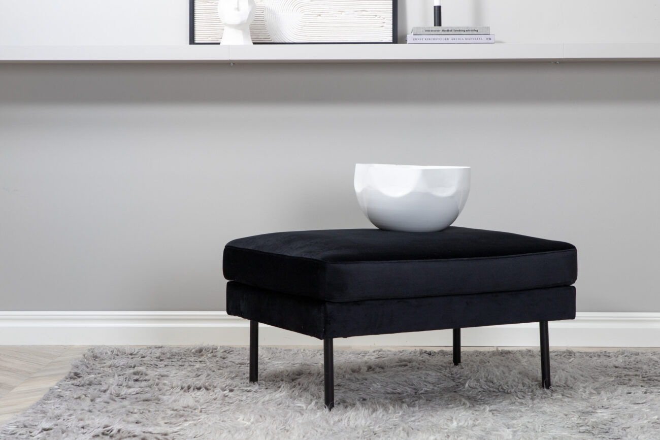 Zoom – Ottoman – Noir – 64 x 47 x 85 cm