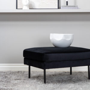 Zoom – Ottoman – Noir – 64 x 47 x 85 cm
