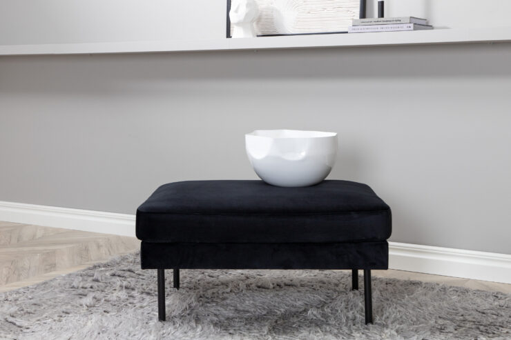 Zoom – Ottoman – Noir – 64 x 47 x 85 cm