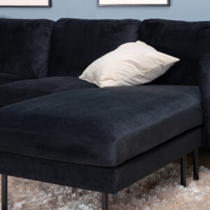 Zoom – Chaise Sofa – Noir – 154 x 80 x 260 cm