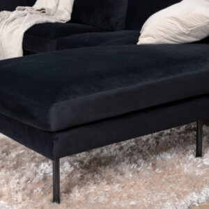 Zoom – Chaise Sofa – Noir – 154 x 80 x 260 cm