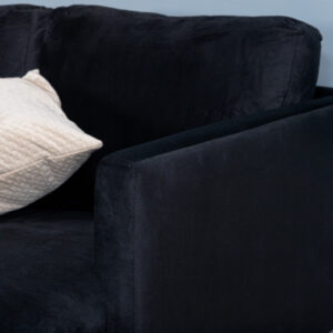 Zoom – Chaise Sofa – Noir – 154 x 80 x 260 cm