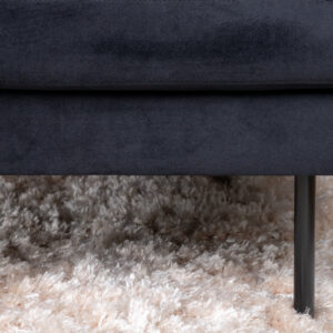 Zoom – Chaise Sofa – Noir – 154 x 80 x 260 cm