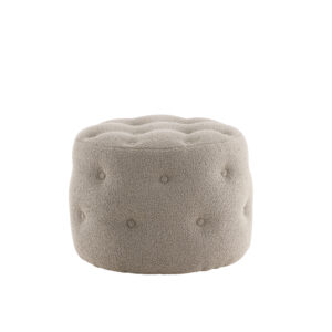 Benjamin – Pouf – Grège – ⌀55 cm