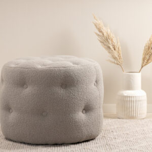 Benjamin – Pouf – Grège – ⌀55 cm