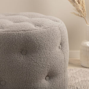 Benjamin – Pouf – Grège – ⌀55 cm