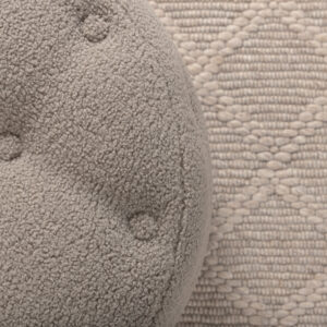 Benjamin – Pouf – Grège – ⌀55 cm