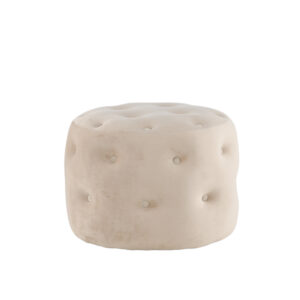 Benjamin – Pouf – Blanc – ⌀55 cm