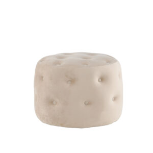 Benjamin – Pouf – Blanc – ⌀55 cm