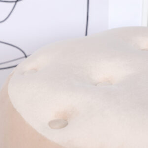 Benjamin – Pouf – Blanc – ⌀55 cm