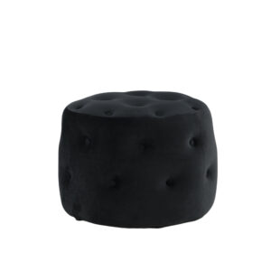Benjamin – Pouf – Noir – ⌀55 cm
