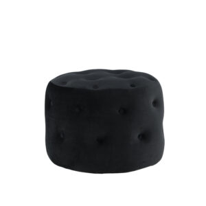 Benjamin – Pouf – Noir – ⌀55 cm