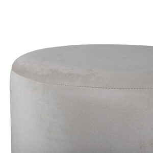 Benji – Pouf – Beige, Noir – ⌀35 cm