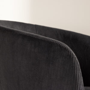 Berit – Chaise de salle à manger – Noir – 55 x 78 x 55 cm