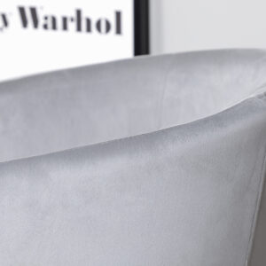 Berit – Chaise de salle à manger – Noir, Gris – 55 x 78 x 55 cm