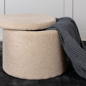 Dunken – Pouf – Beige – ⌀51 cm