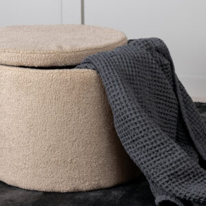 Dunken – Pouf – Beige – ⌀51 cm