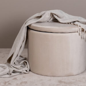 Dunken – Pouf – Beige – ⌀51 cm