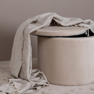 Dunken – Pouf – Beige – ⌀51 cm