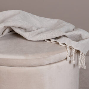 Dunken – Pouf – Beige – ⌀51 cm
