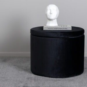 Dunken – Pouf – Noir – ⌀51 cm