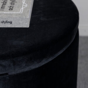 Dunken – Pouf – Noir – ⌀51 cm