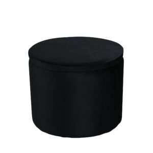 Dunken – Pouf – Noir – ⌀51 cm