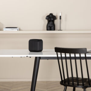 Jimmy – Table à manger rectangulaire – Noir, Blanc – 150 x 90 cm