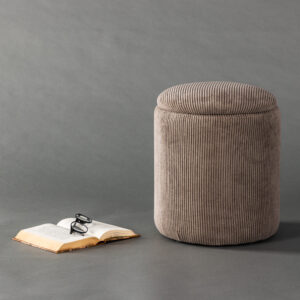 Limpen – Pouf – Marron – ⌀32 cm